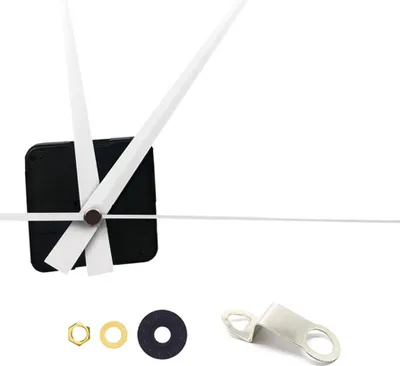 Produktbild von Quarz-Uhrwerk, geräuschlos, elektronisch, großes Uhrwerk, Metallzeiger,white