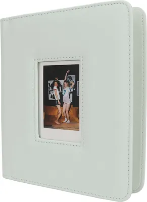Obrázok produktu pre Album na okamžité fotografie 288 vreciek – 2x3 fotoalbum s okienkom na obale, Imitácia kože, pre mini 12/11/9/3 palcové fotokarty, zelený