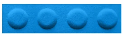 Produktbild von FOLTE 3D Wandpaneele 60x15 cm Filz - Blöcke, Kinderzimmer, blau Farbe