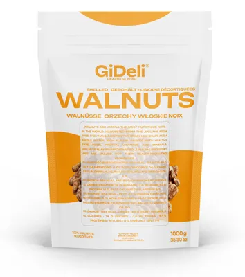 Produktbild von Walnüsse 1kg Ungesalzen Naturbelassen Ohne Schale Ganze Kerne Omega-3 GiDeli