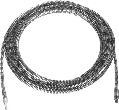 Image de Furet électrique de 10 m de long et 10 mm de diamètre - Dégorgeur - Câble à spirale avec raccord en T - Convient pour la baignoire et les toilettes
