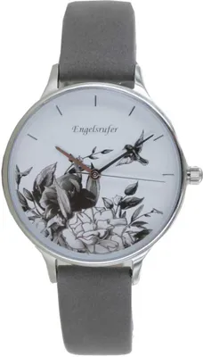 Produktbild von Engelsrufer Damen Uhr Armbanduhr Edelstahl ERWA-FLOWER1-NGY1-MS Lederband