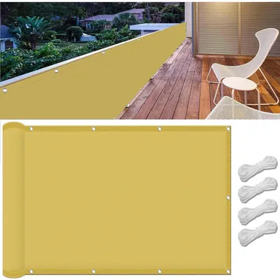 Immagine prodotto di Tenda parasole protettiva, 105 x 150 cm, color crema, con protezione UV, impermeabile