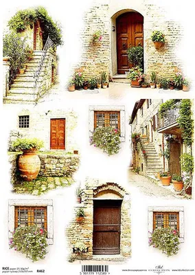 Immagine prodotto di ITD carta di riso per decoupage, porte R0462
