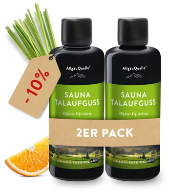 Produktbild von Saunaaufguss Talaufguss Saunaduft mit Lemongrass, Orange und Bergamotte