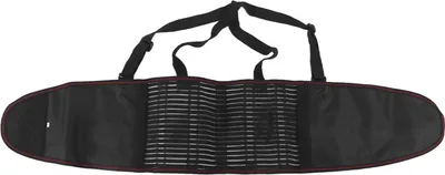 Image de Soutien dorsal, ceinture lombaire à plaques d'acier respirantes avec bretelles réglables pour hommes et femmes