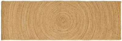 Produktbild von Handgewebter Jute-Läufer 80 x 200 cm in Natur für Wohnzimmer, Flur und Innenbereich