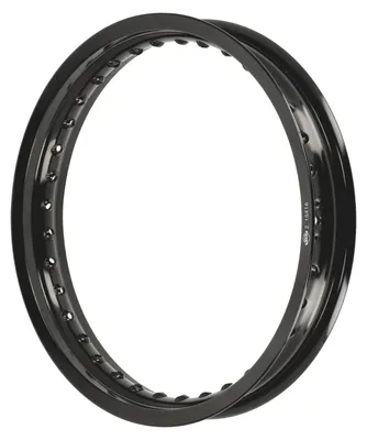 Zdjęcie produktu dla Obrecz 2.15 x 16 felgi aluminiowe, 36 otworów, anodowane i polerowane, czarny - MZ ES175, ES250, ETS250, ETZ250, ETZ251, ETZ301, TS250