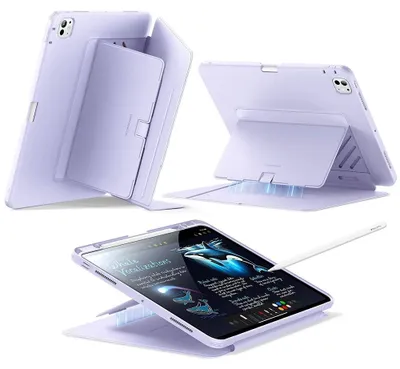 Zdjęcie produktu dla ESR etui Apple Pencil do iPad Pro 13 (2024) iPad Pro 13 (2025) - fioletowe