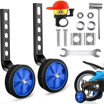 Productafbeelding van Stabilisatorwielen, blau, 2 stuks, voor kinderfietsen