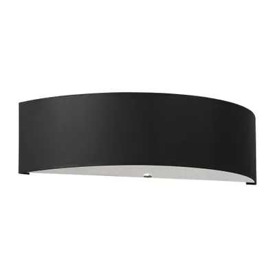 Productafbeelding van Kinkietlamp, zwart-wit, 2xE27, 15W, stoffen kap, afmetingen: 12x45x15 cm, IP20, merk: Sollux Lighting