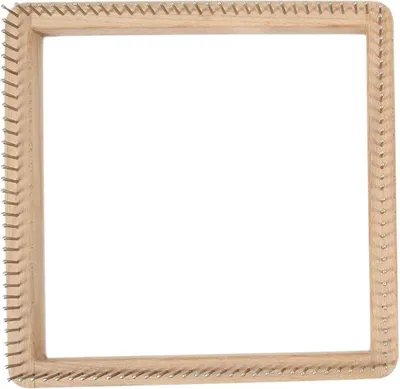 Imagen del producto de Accesorios de tejido hechos a mano de madera para proyectos creativos, 30x30 cm