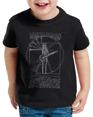 Produktbild von style3 Vinci Rock Kinder T-Shirt musik festival vitruvianischer mensch