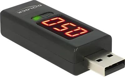 Produktbild von DeLOCK 65569, USB, USB 2.0, Schwarz, 65 mm, 22 mm, 14 mm
