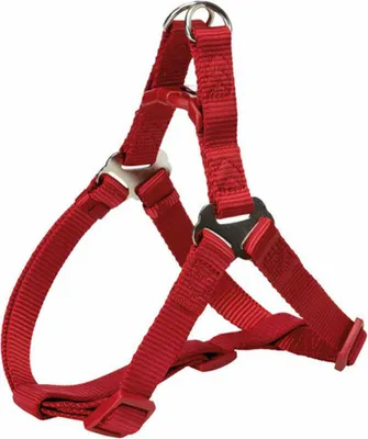 Produktbild von TRIXIE One Touch Geschirr: Größe XS–S, Brustumfang 30–40 cm, rot, verstellbares Hundegeschirr für kleine Hunde