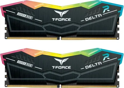 Zdjęcie produktu dla Team Group DELTA RGB , 32 GB, 2 x 16 GB, DDR5, 6000 MHz, 288-pin DIMM, Czarny
