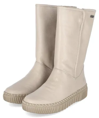 Produktbild von Remonte Damen Winterstiefel Beige Glattleder Größe: 36