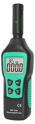 Obrázek produktu pro Ruční měřič EMF, dobíjecí digitální LCD detektor elektromagnetického záření pro domácnosti