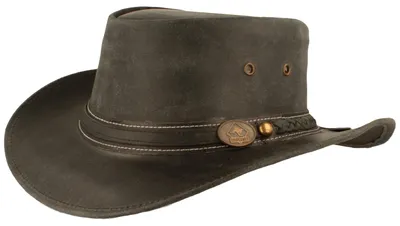 Produktbild von Scippis unifarbener Western-Lederhut Irving wasserabweisend und formbar, schwarz, Gr. M