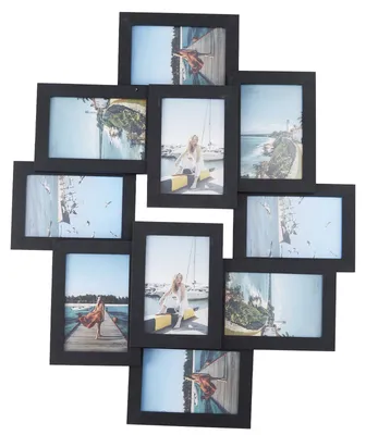 Produktbild von Bilderrahmen Set 10 Stück 13x18 cm Holz schwarz Collage Rahmen Wohnzimmer Deko Wanddeko