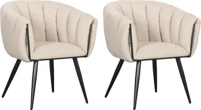 Produktbild von 2er-Set Armlehnenstühle Breeze - Beige