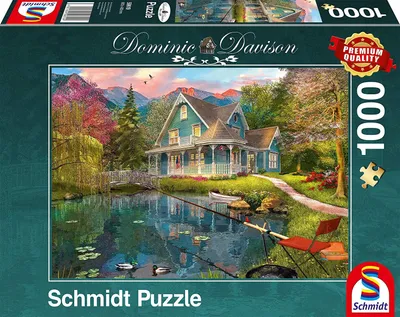 Image de Schmidt Puzzle 1000 pièces Dominic Davison Repos au bord du lac