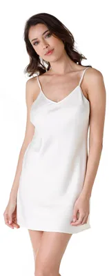 Produktbild von Lovable Elegance Satin Unterkleid für Damen, Elfenbein 2, XL