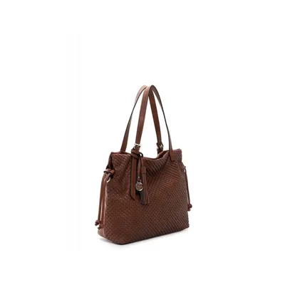 Produktbild von Tamaris Shopper Handtasche Flechtoptik Kordelzug Gladys 31534, Farbe:Braun