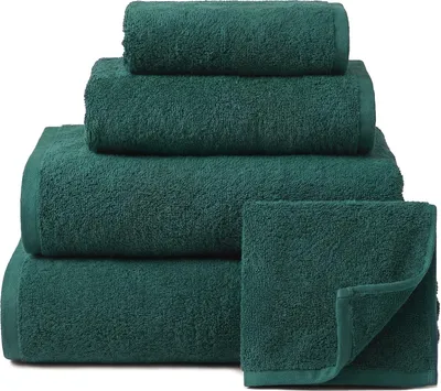 Zdjęcie produktu dla Zielony Ręcznik Hotelowy Kąpielowy Do Spa Duży Gruby Bawełna Frotte 80X180