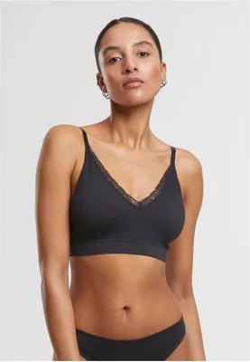 Obrázok produktu pre Urban Classics BH Damen Dámska vystužená podprsenka 2-Pack schwarz S