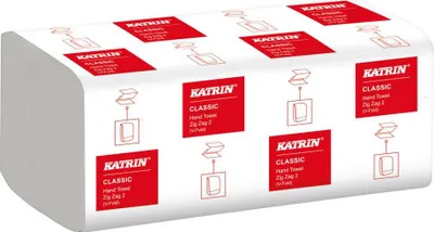 Produktbild von Katrin 45570, 200 Blätter, Papier, Weiß, 18 g/m², EU Ecolabel, the Nordic Ecolabel, 115 mm