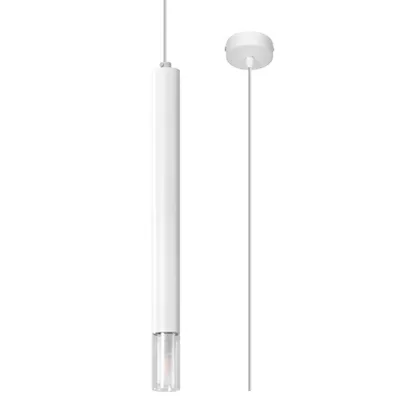 Immagine prodotto di Lampada a sospensione WEZYR 1 bianco 1xG9 8W acciaio/vetro 120x8x8cm Sollux Lighting