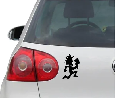 Produktbild von Aufkleber / Autoaufkleber - JDM - Die cut - Hatchetman Decal Fenster Laptop - Folie Sticker - schwarz - 88mmx129mm