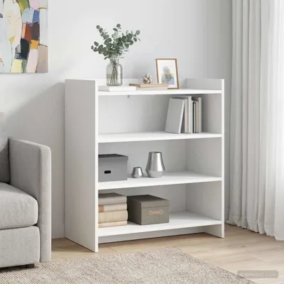 Zdjęcie produktu dla Komoda vidaXL, biała, 75 x 36 x 80 cm, materiał drewnopochodny
