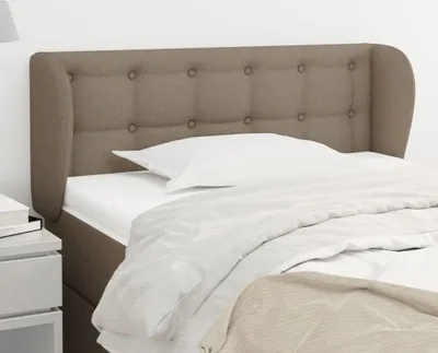 Produktbild von Cloris Designermöbel Kopfteil mit Ohren Taupe 83x23x78/88 cm Stoff 2024 Neu