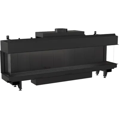 Produktbild von Gaskamin KRATKI LEO 200 dreiseitig Erdgas ∅ 130/200 16 kW