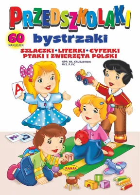 Productafbeelding van Książka dla dzieci Nauka pisania i naklejki Przedszkolaki bystrzaki