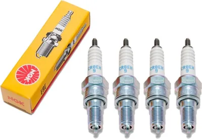 Produktbild von NGK Zündkerzen Set 4x CR8EH-9 Zündkerze entstört, 19,0mm Langgewinde Ø 10,0mm, 5219 / 5666 / 6791
