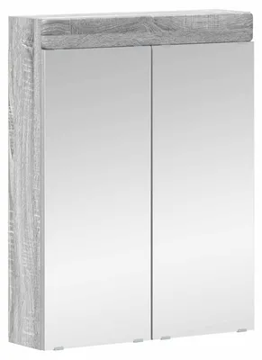 Produktbild von vidaXL Badezimmerspiegelschrank TULUM Graues Sonoma 60 x 16,5 x 78 cm