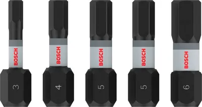 Produktbild von PRO H Impact Bit Set, H3, H4, 2 x H5, H6, 25 mm, 5-tlg.