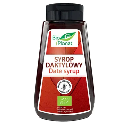 Zdjęcie produktu dla SYROP DAKTYLOWY BEZGLUTENOWY340 g -PLANET