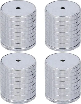 Produktbild von 4er-Pack Möbelfüße, 43šC75 mm verstellbar, hohe Tragfähigkeit, Aluminiumlegierung, robust, Bettfüße, Grau