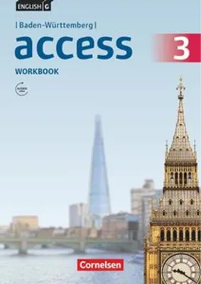 Immagine prodotto di English G Access Band 3: 7. Schuljahr - Baden-Württemberg - Workbook mit Audios online