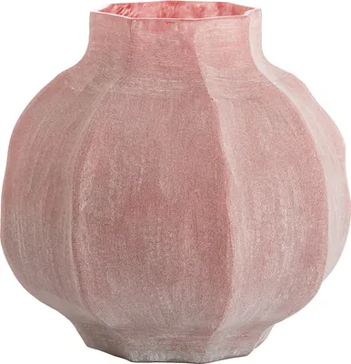 Productafbeelding van Light&living Vaas, diameter 32,5 cm, hoogte 32 cm, model TEJEDA, glas, donkerroze
