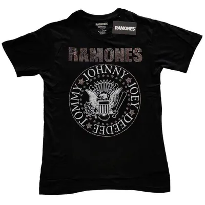 Obrázek produktu pro Ramones Presidential Seal Embellished Black XL Tričko