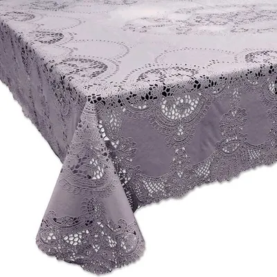 Produktbild von Outdoor Tischdecke Häkelspitze Amira lila 137x180cm