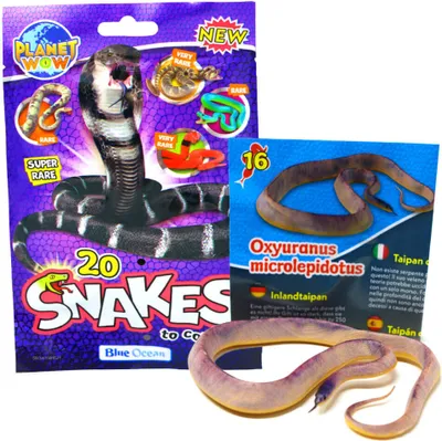 Produktbild von Blue Ocean Snakes Sammelfiguren 2024 - Planet Wow - Figur 16. Inlandtaipan