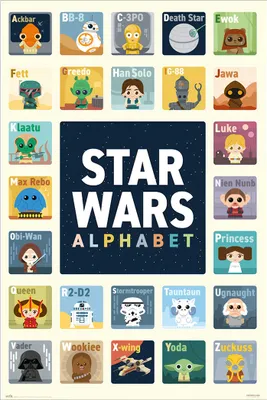 Produktbild von Poster Star Wars Alphabet 61x91.5cm