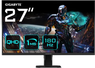Zdjęcie produktu dla GIGABYTE GS27QA, 68,6 cm (27"), 2560 x 1440 px, Quad HD, LCD, 1 ms, Czarny