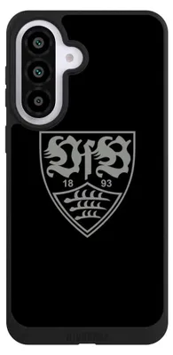Produktbild von NIVOCASE Handyhülle für Samsung Galaxy A57 5G Hülle NIVOpure Case Schwarz Logo Offizielles Lizenzprodukt VfB Stuttgart
